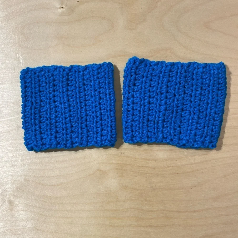 Blue Knitted Boot Topper (OT)